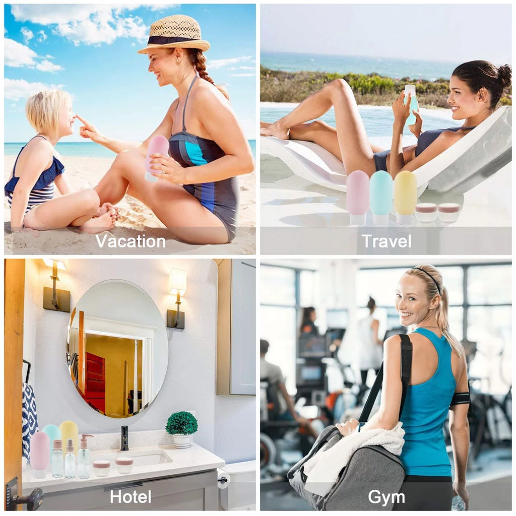 11-Pack Travel Bottles Set – Leak-Proof Toiletry Containers for Shampoo & Liquids, Portable & Tsa-Approved