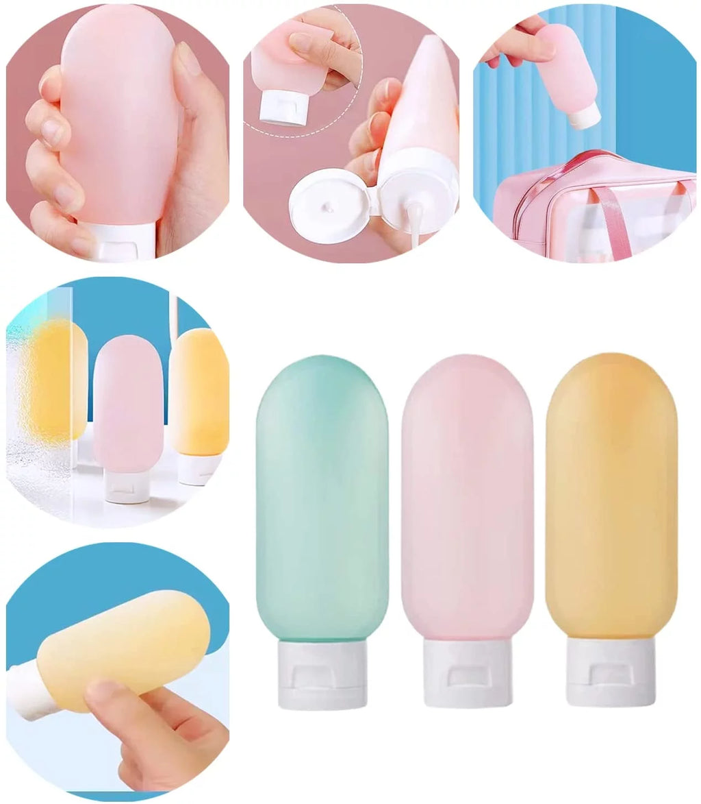 11-Pack Travel Bottles Set – Leak-Proof Toiletry Containers for Shampoo & Liquids, Portable & Tsa-Approved